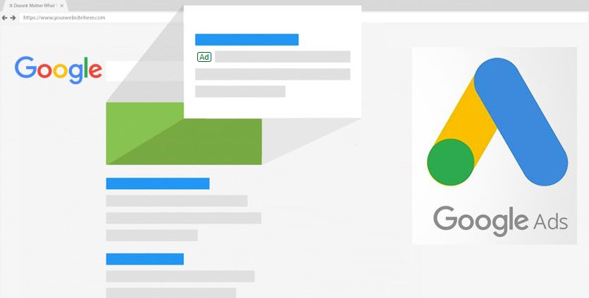 location based google ad to get local interior design clients