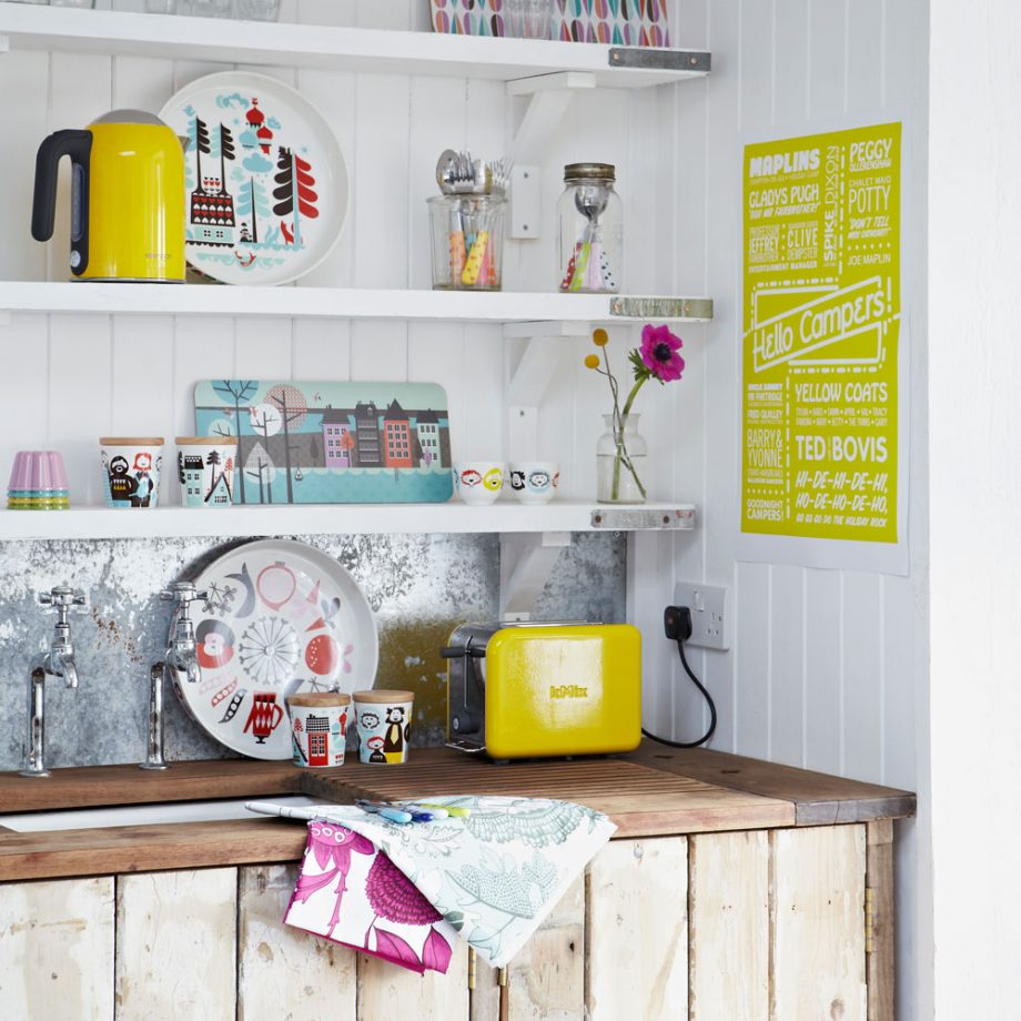 add colour with simple artwork - kitchen wall decor ideas