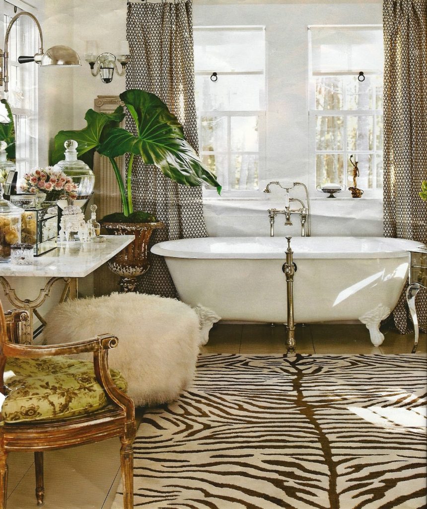 animal print for bathroom decor
