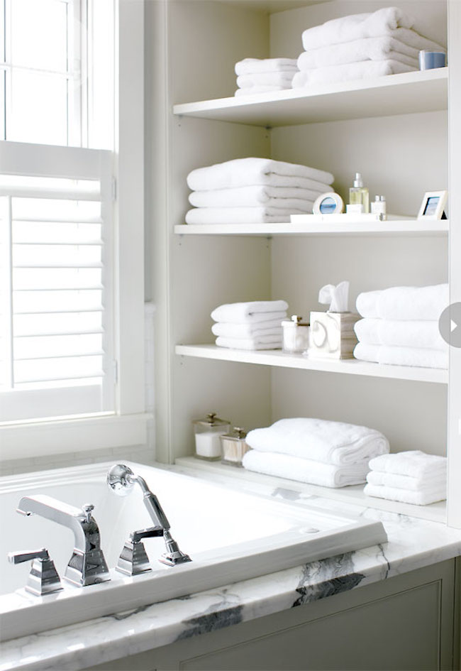 bathtub shelf - bathroom decor ideas