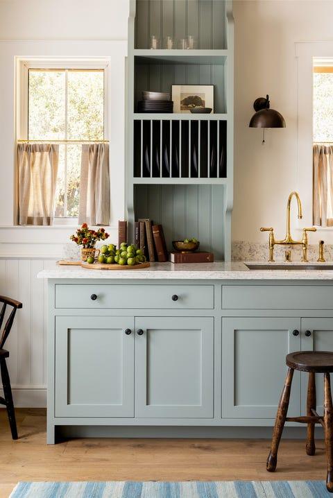 cubby displays - kitchen wall decor ideas