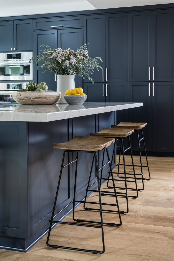 dark shade of blue for coastal interior design