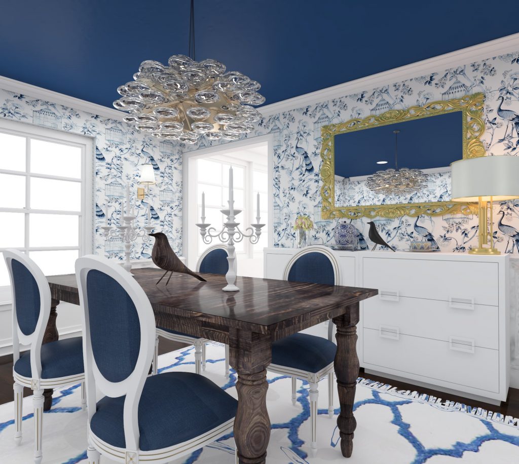 french country interior design for dining room