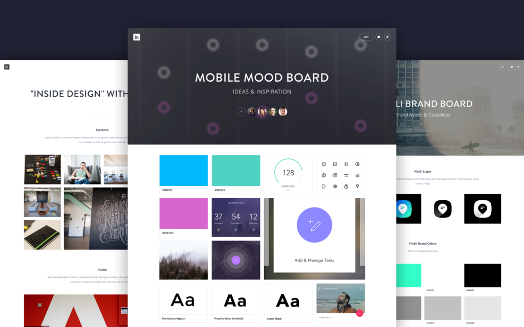 invision - mobile moodboard