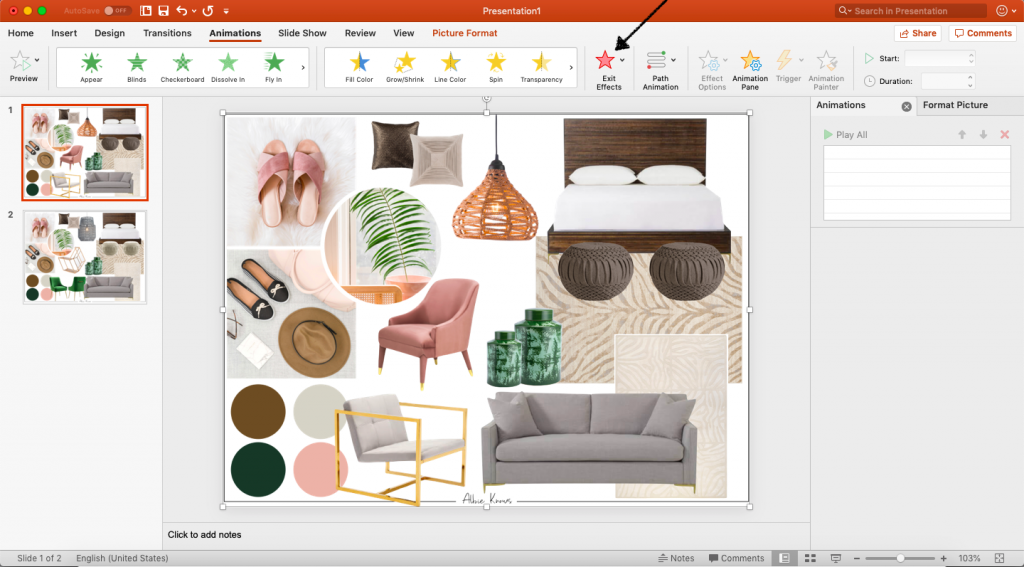 power point or keynote or google slide