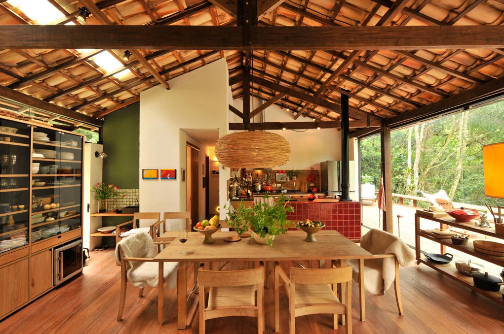 rustic outdoor kitchen