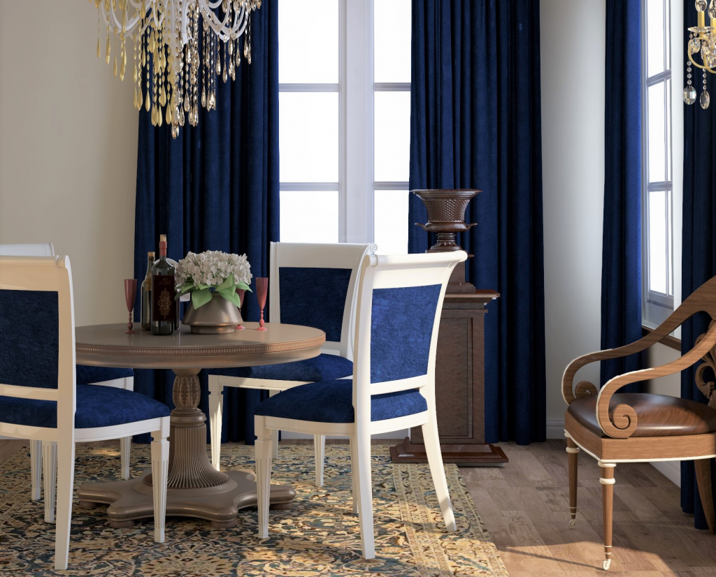 traditional interior design for dining room