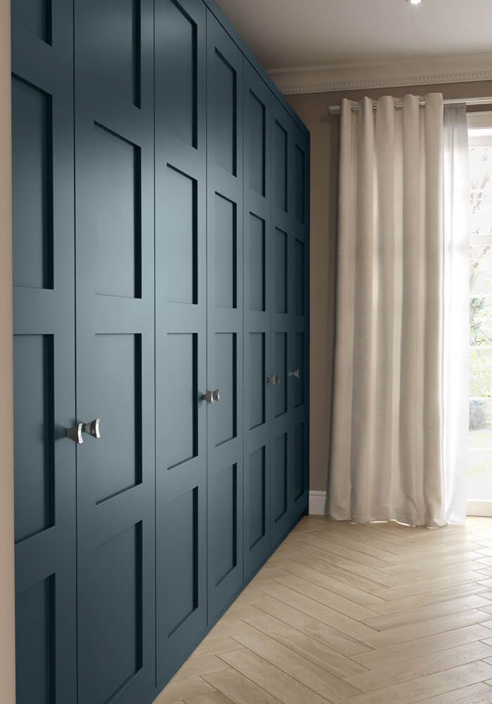 built-in closet wall paneling