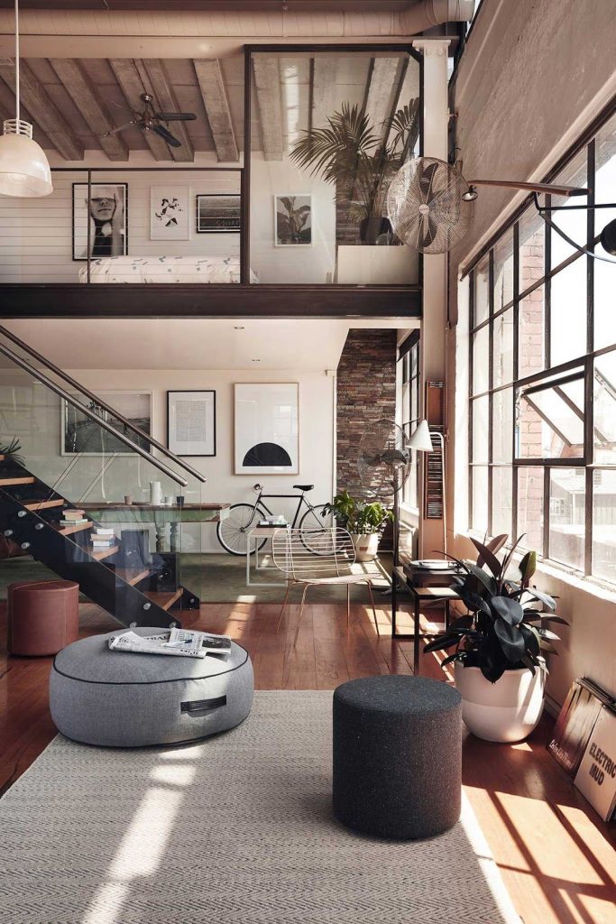 industrial interior design - implement loft-type windows