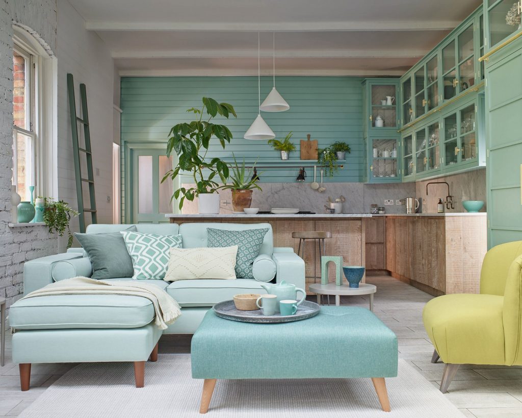 open floor plan ideas - colorize zones