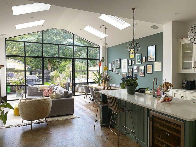 open floor plan ideas - sky light