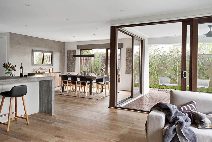 open floor plan ideas - go for an L shape open floor plan layout