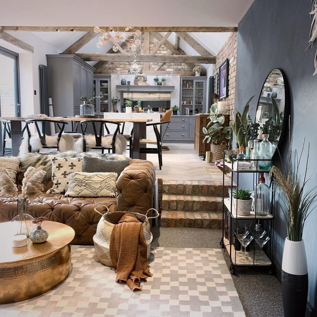 open floor plan ideas - step it up