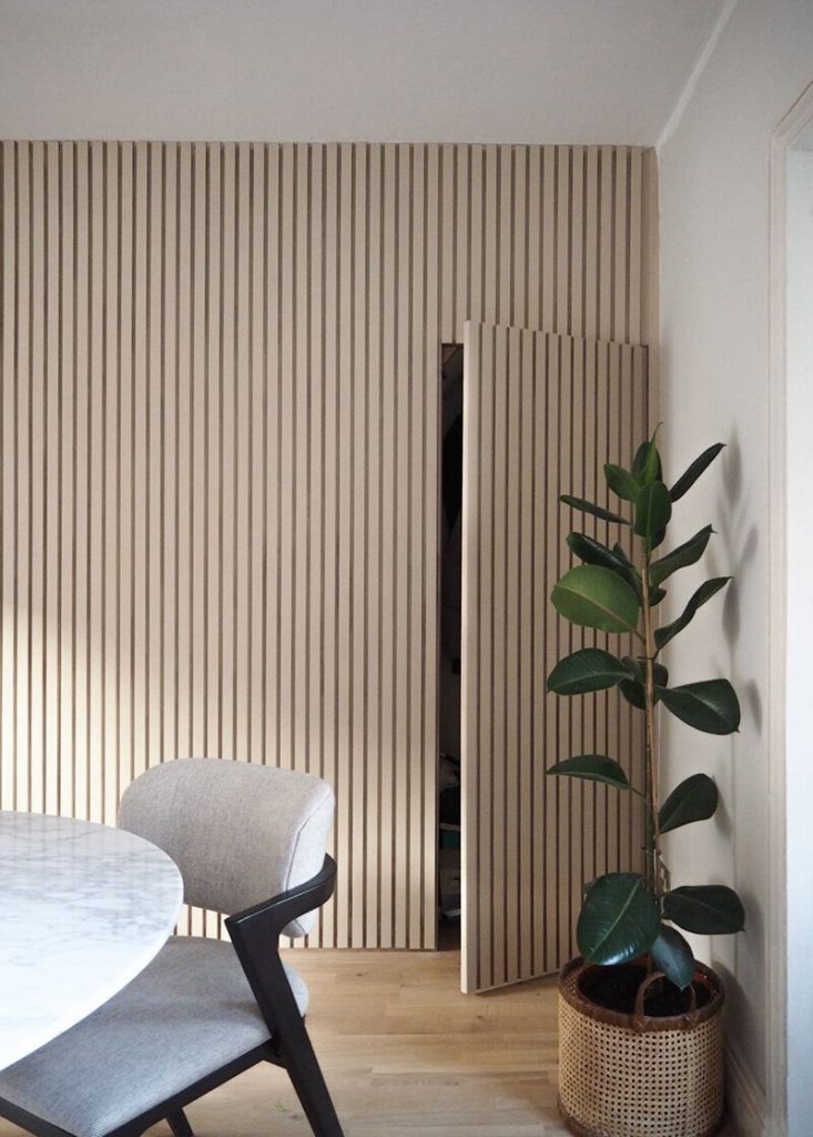 use paneling to disguise a door