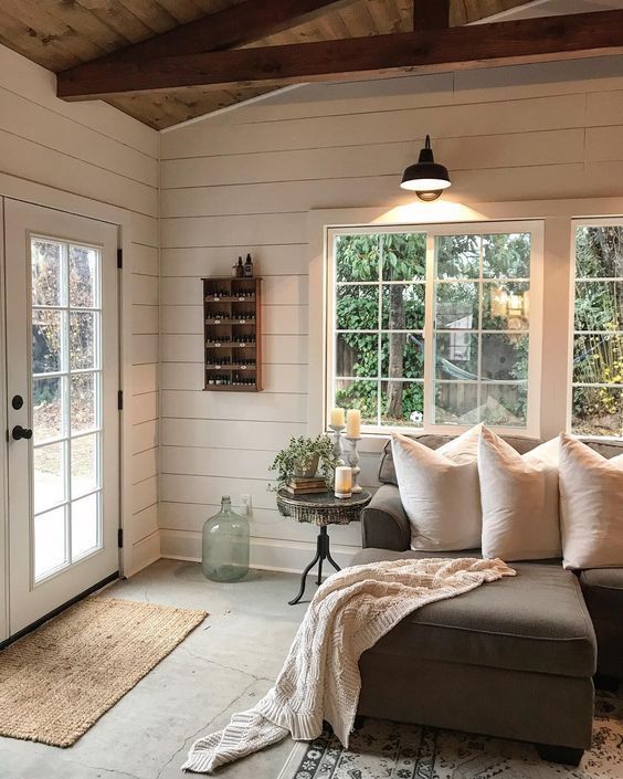 use white tongue and groove panels for a coastal look