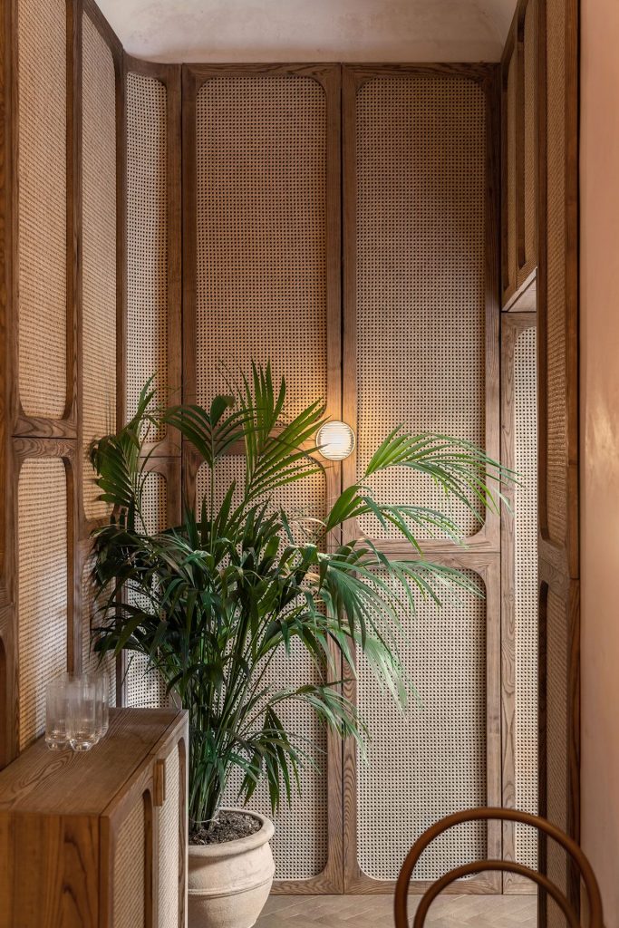 wall paneling ideas - create french cane room divider