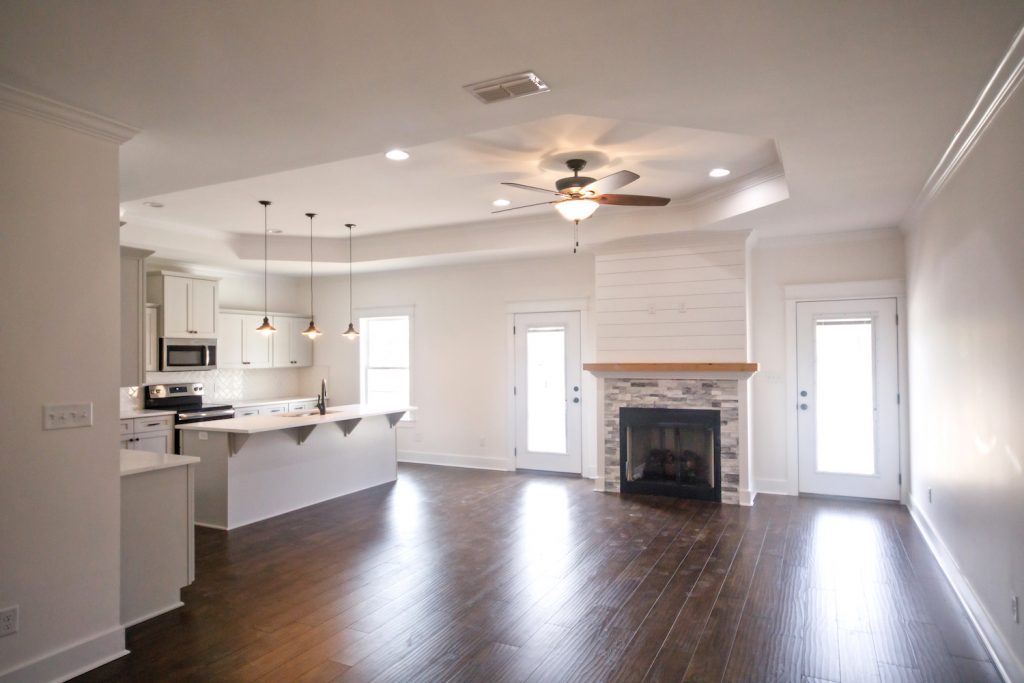 create open floor plan to increase natural light in home