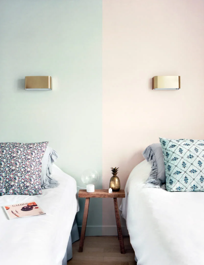 interior design tips and secrets - color blocking walls