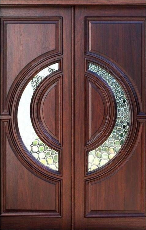 door with frosted glass