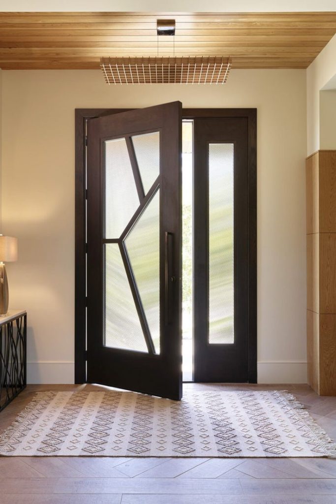 front door ideas - asymmetric patterns