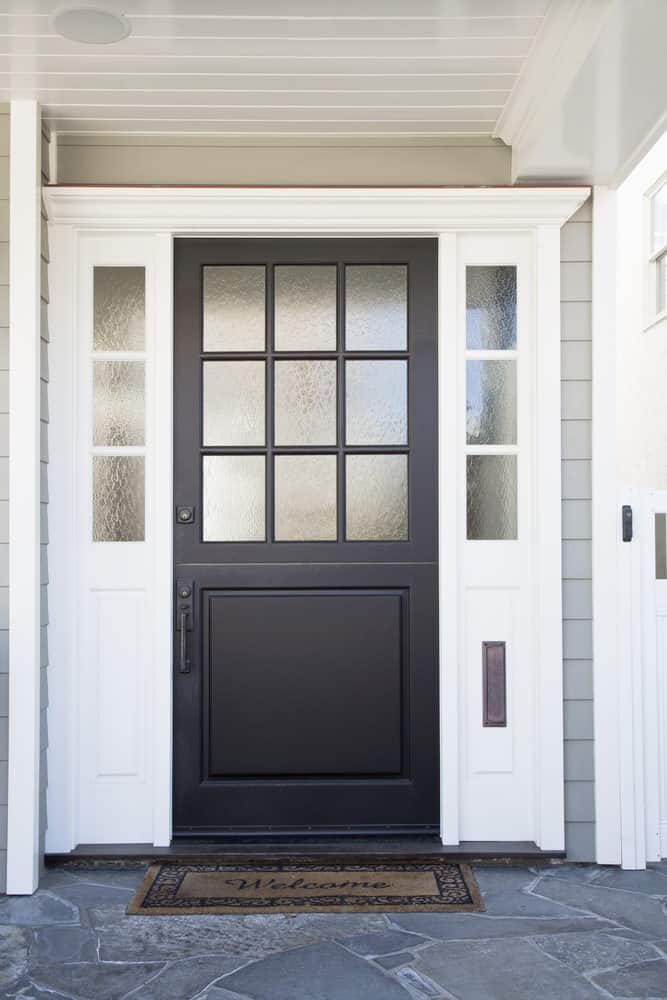 front door ideas - glass panels