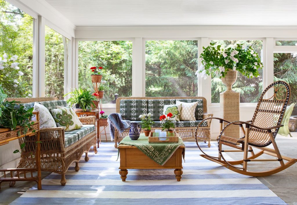 sunroom decorating ideas - indoor outdoor furniture