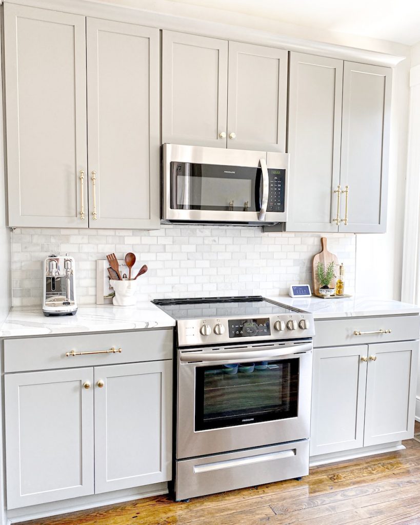 small kitchen design - in-built design for fridge and appliances