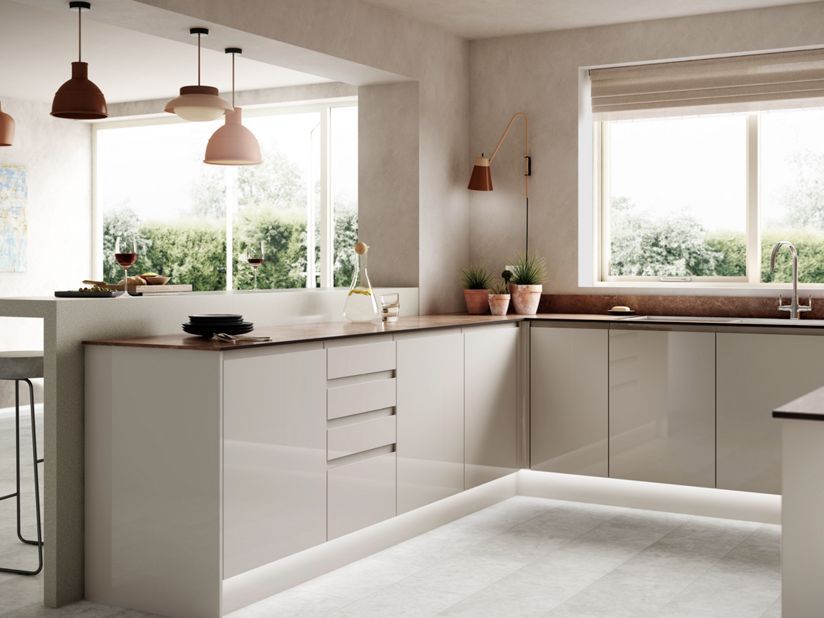 small kitchen ideas - ensure smooth and modern cabinets