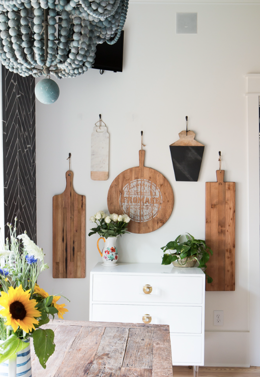 small kitchen ideas - hang cutting boards