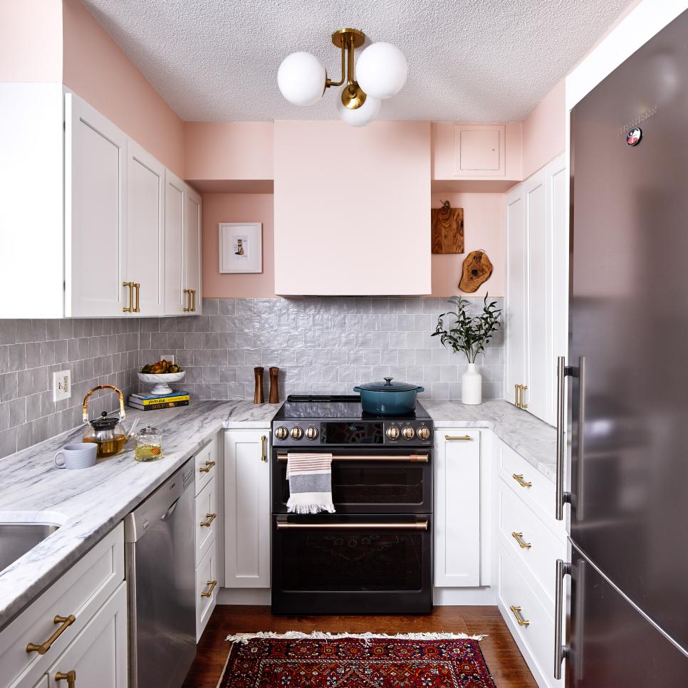 small kitchen ideas - utilize awkward shaped spaces
