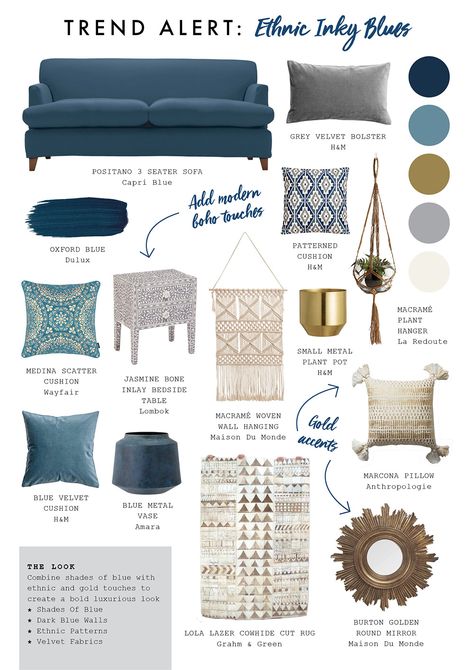 bedroom mood board - furniture for the board