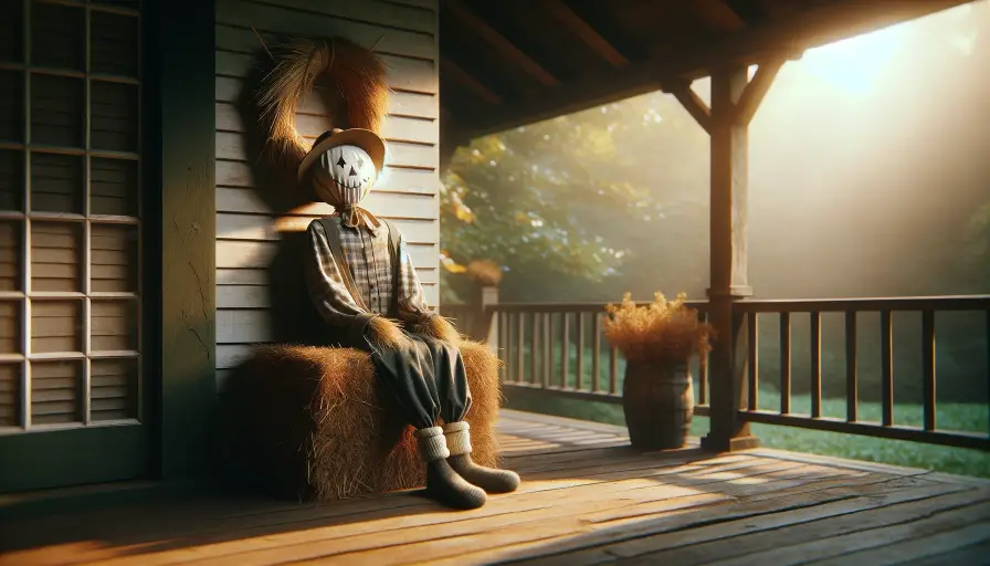 Thanksgiving Decoration - Make a scarecrow
