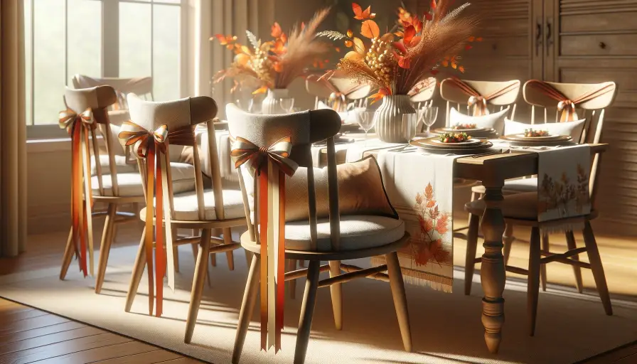 Thanksgiving Decoration - fall ribbons