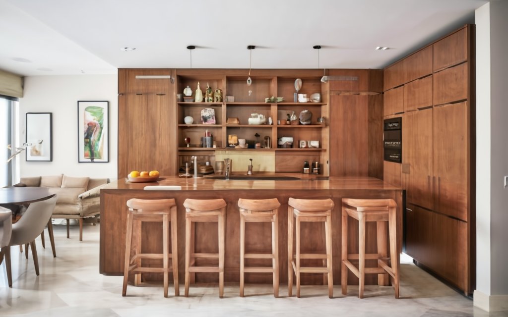 Bar unit as room partition