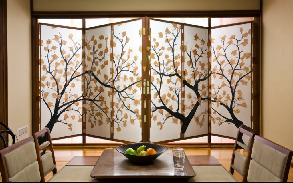 Japanese 8-panel screen