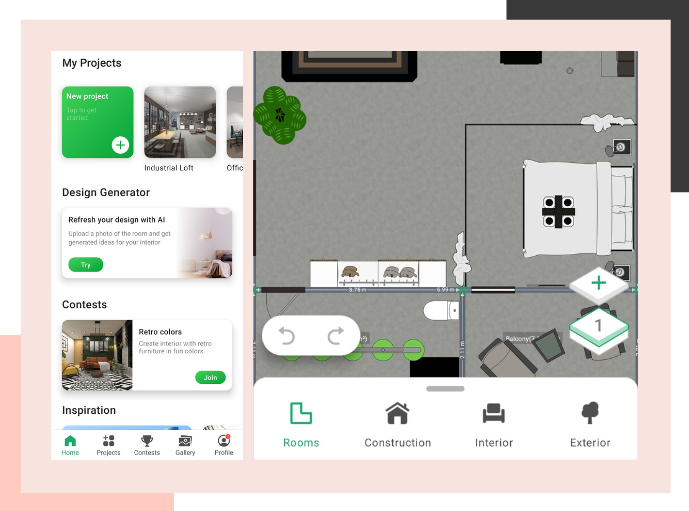 Planner 5D interface