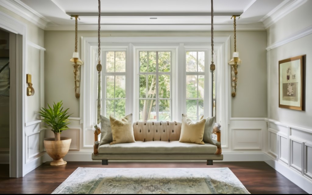 Swings as room divider