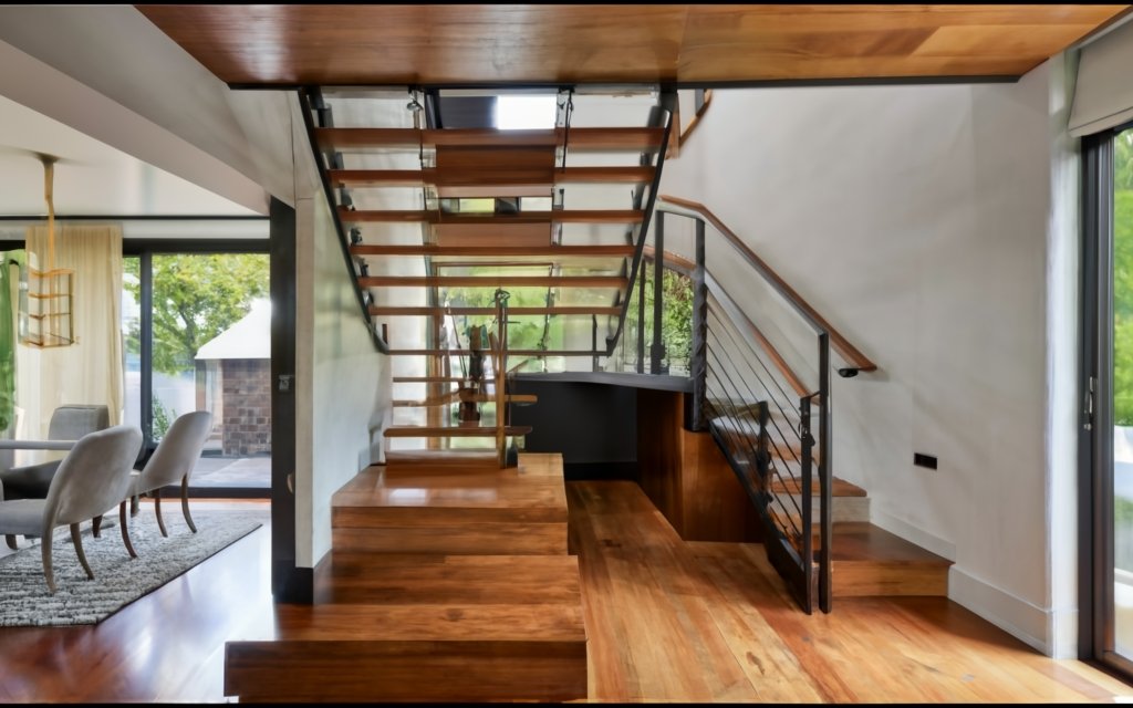 Use steps as room divider
