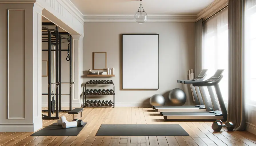 Whiteboards in home gym