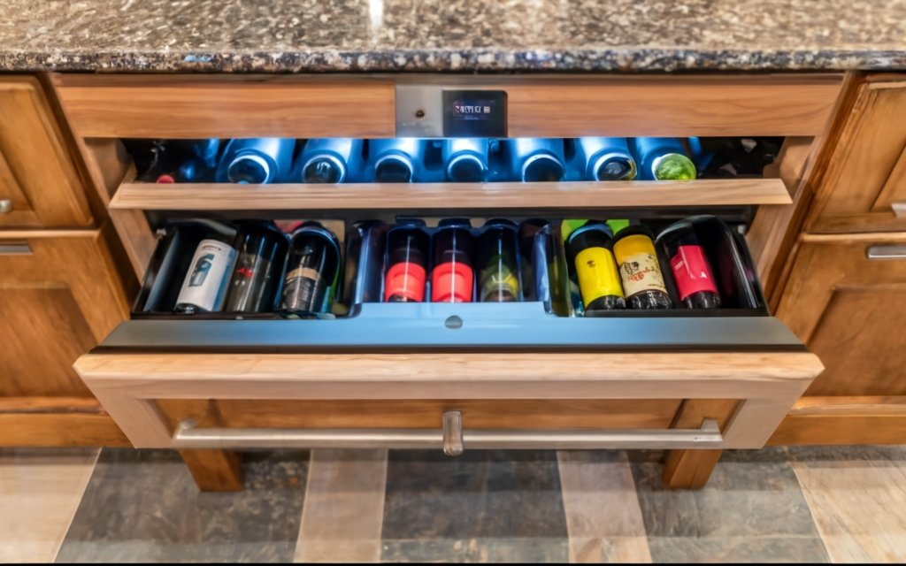 Wine coolers in home bar