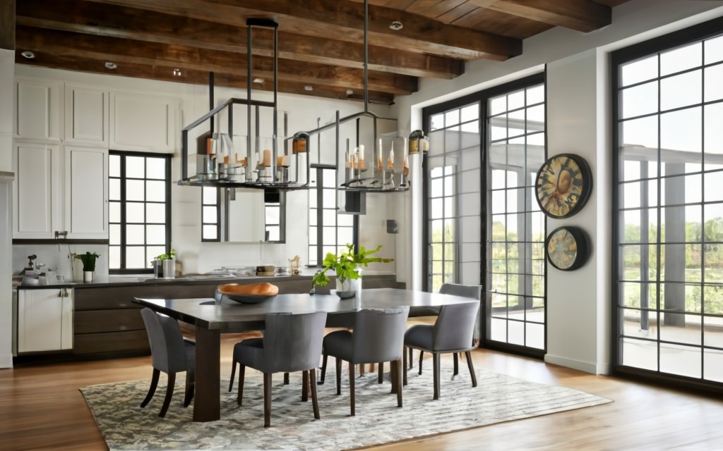 metal accents in farmhouse