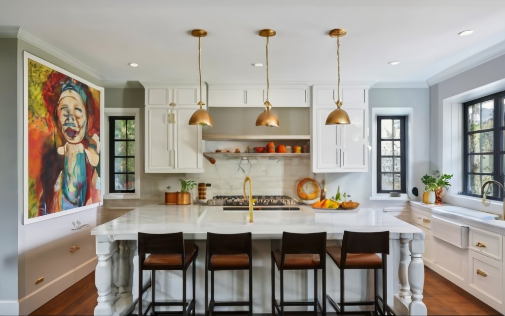 statement décor in kitchen design