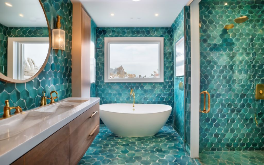 Fish scale tiles