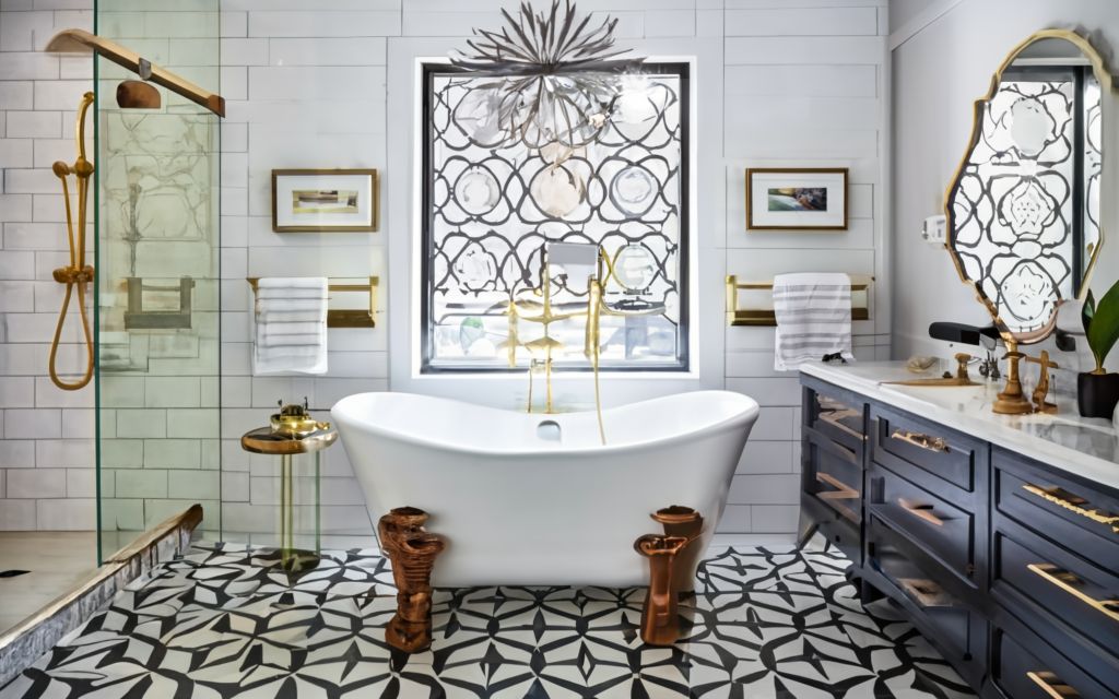 Graphic Bathroom Tiles
