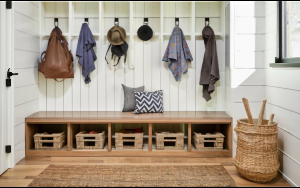 Mudroom ideas - Bring in Comfy, Space-saving Furniture