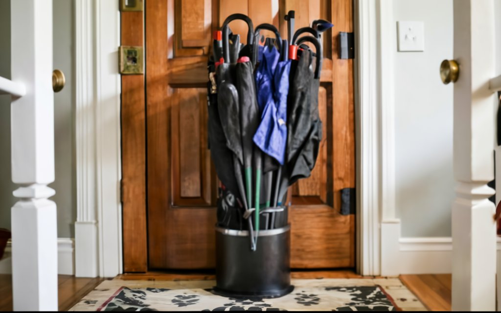Mudroom ideas - Get a Brawley Stand for Rainy Days