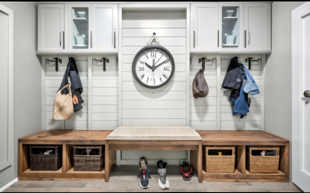 Mudroom ideas - Install Clocks in the Mudroom