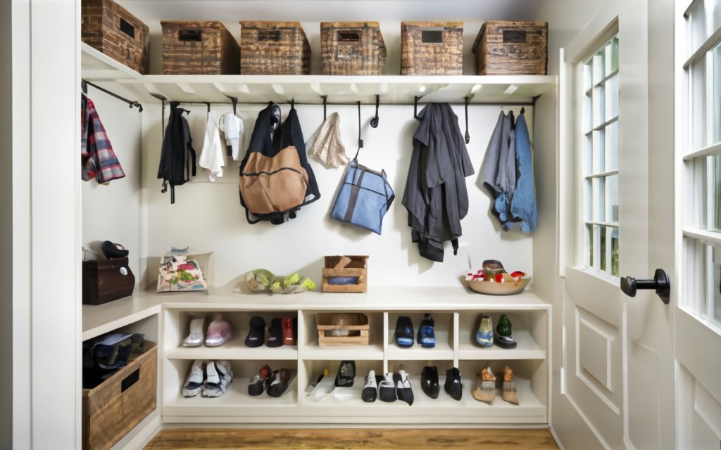 Mudroom ideas - Make Space For Less Used Items