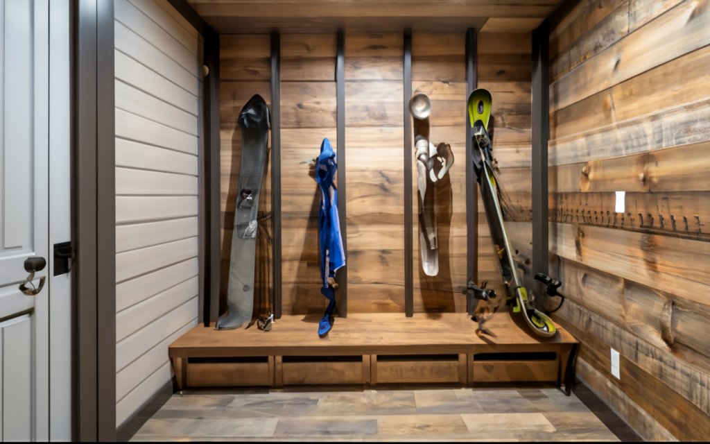 Mudroom ideas - Wall Paneling to Protect Walls