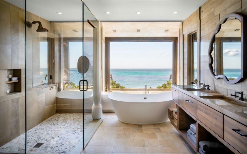 Sandy hued tiles